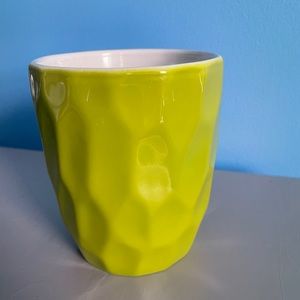Green ceramic planter
